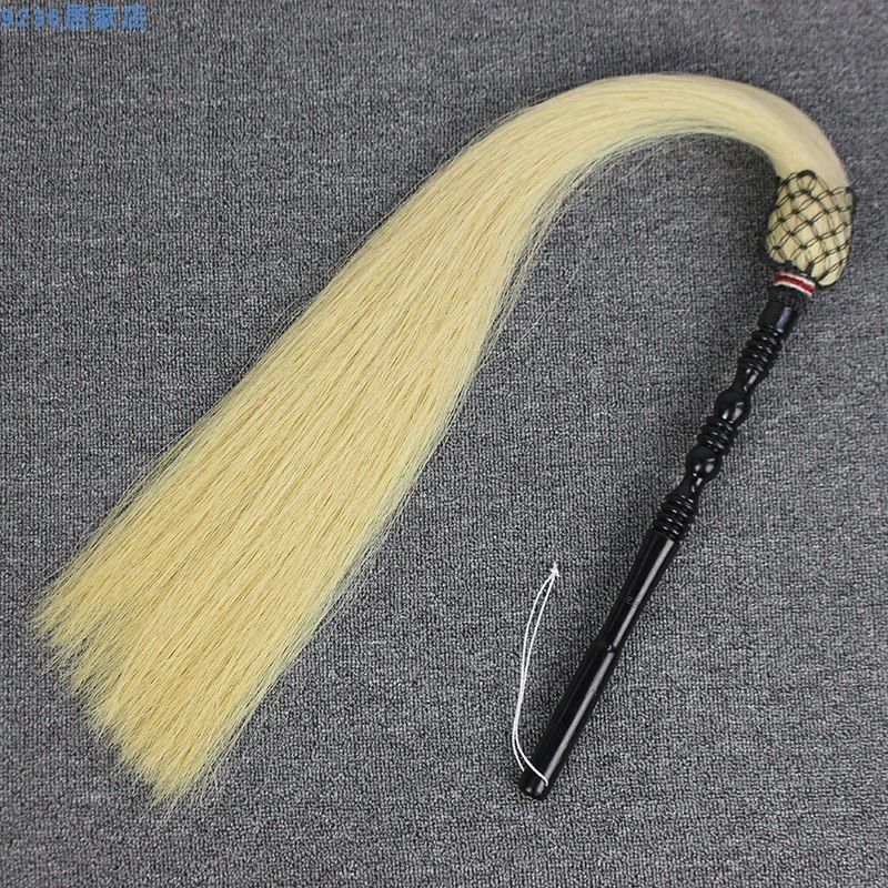 Tai Chi Dusting Brush, Real Ponytail Dusting Brush, Peach Wood and Jujube Wood, Direct Sales from the Manufacturer