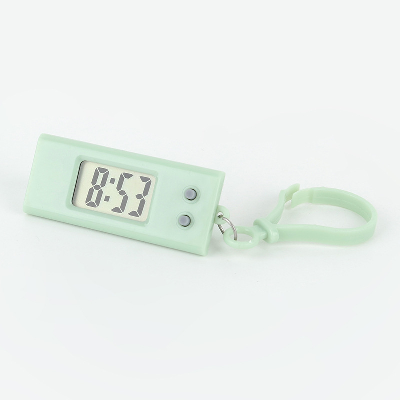 Student Exam Small Hanging Watch Simple Keychain Portable Electronic Watch Display Time and Date Mini Electronic Clock