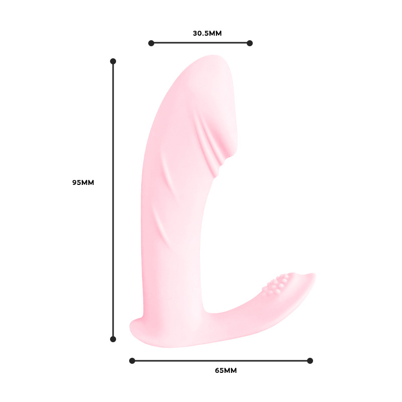Baishemao Wears Small Penis Pink Wireless App Applet Charging and Remote Outdoor Remote Control Vibrator Wholesale