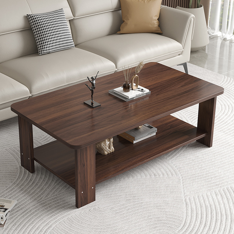 Coffee Table Simple Modern Low Table Small Coffee Table Side Table Assembled Tea Table Home Rental Living Room Small Apartment Table