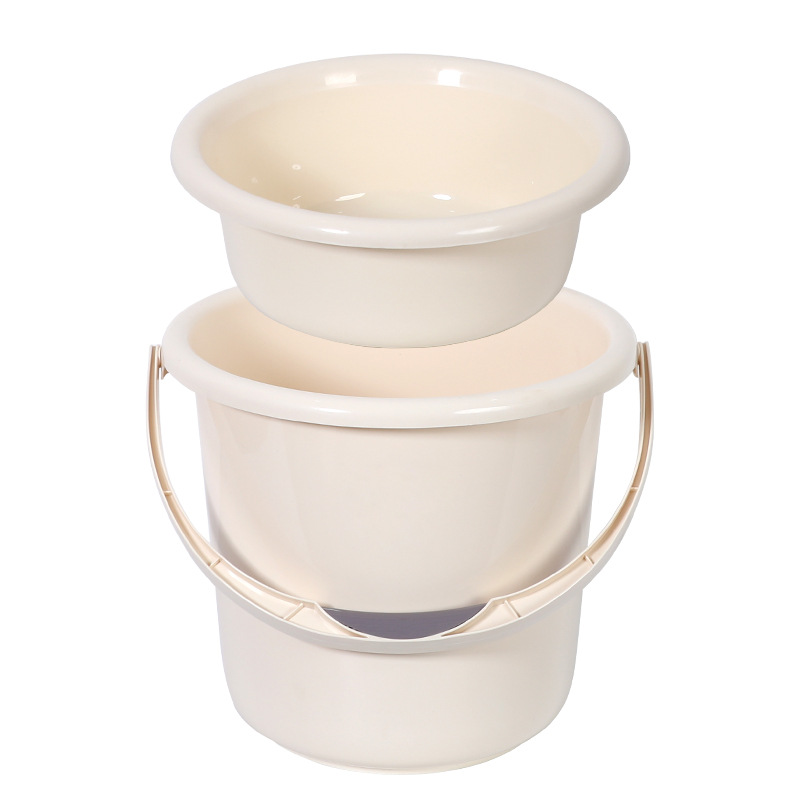 Water Bucket Basin suit Household Large Water Storage Plastic Bucket Portable Thickened Student Dormitory Laundry Washbasin