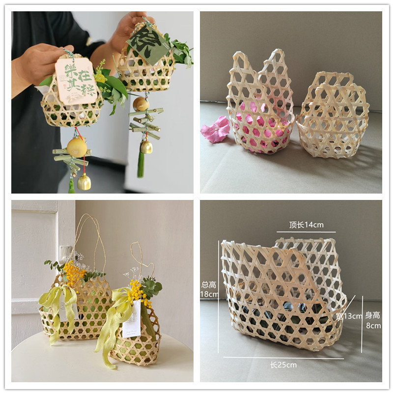 Плетеные изделия из бамбука, корзина для подарков на фестивали