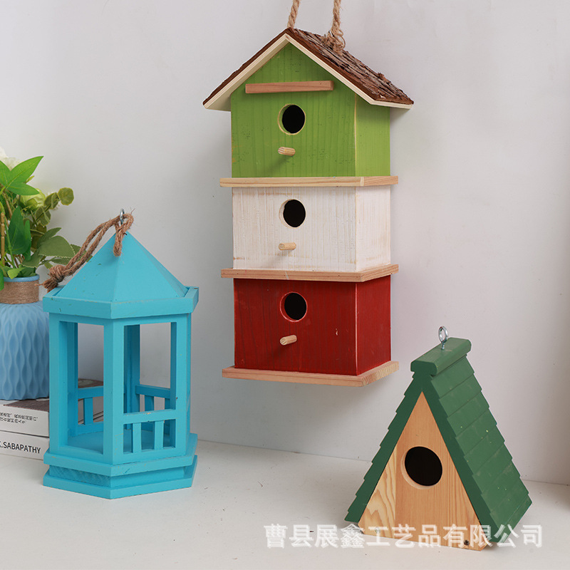 Двухъярусное гнездо для птиц Xuan Feng для разведения птичье гнездо деревянный дом для наружного использования
