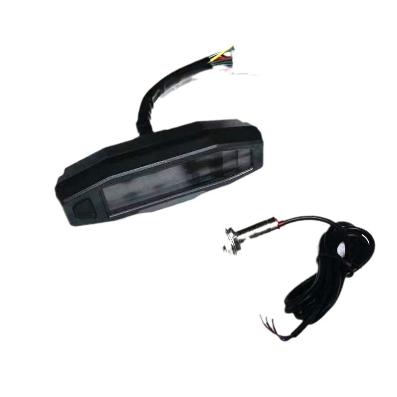 Cross-border motorcycle universal modified meter va HD LCD electronic digital meter speed oil gauge with bracket