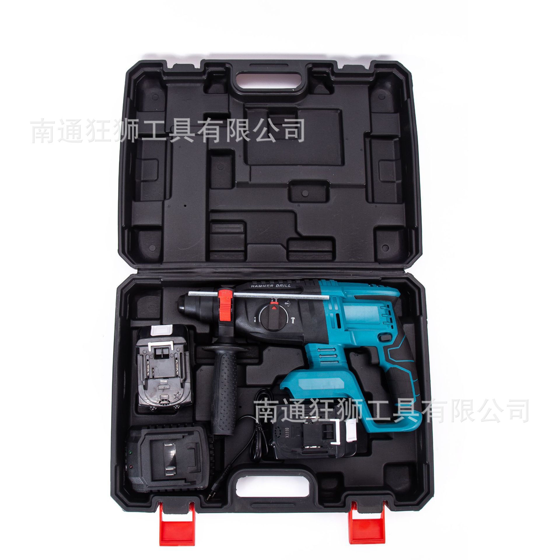 Cross-Border Foreign Trade Specializes in Industrial-Grade Lithium Battery Three-Purpose Brushless Heavy-Duty High-Power Portable Wireless Electric Hammer Electric Hammer