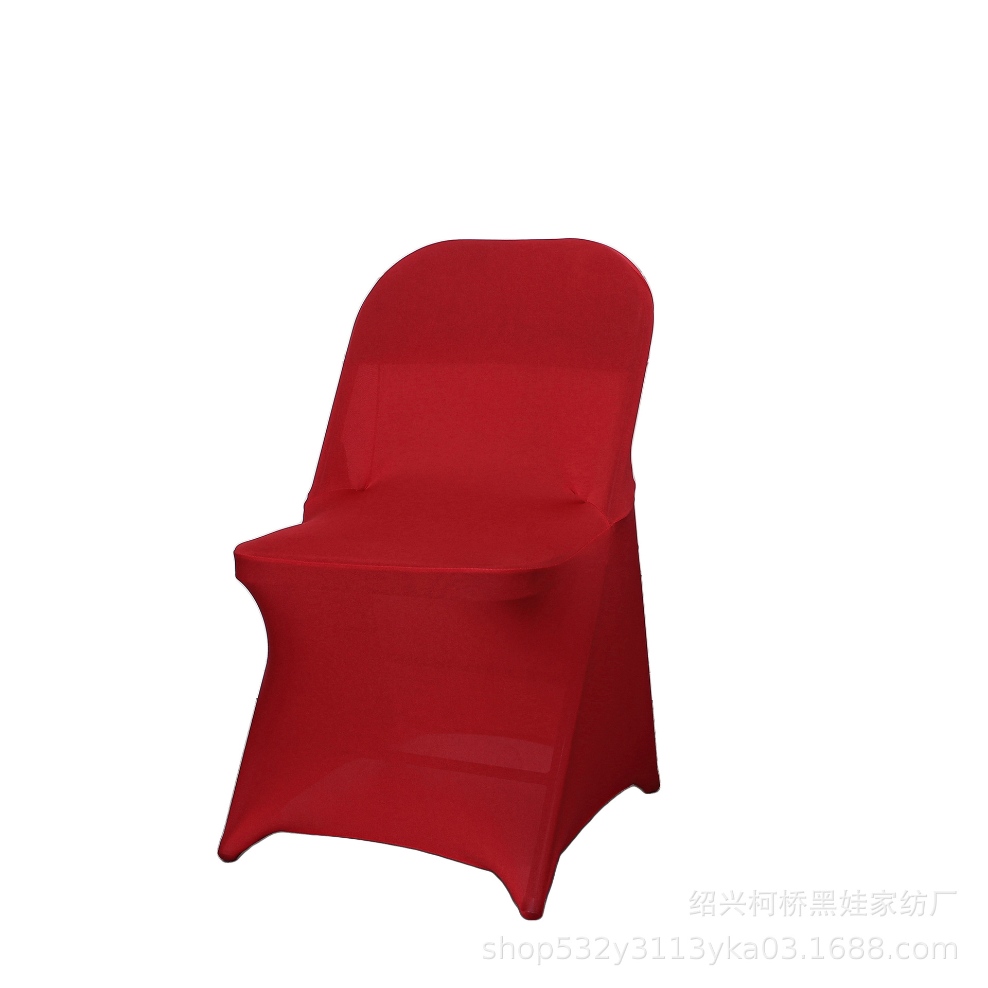 Folding Chair Cover Thickened High Elasticity Wedding Hotel Banquet All-Inclusive Stool Cover Hotel Linen Chair Cover Wholesale