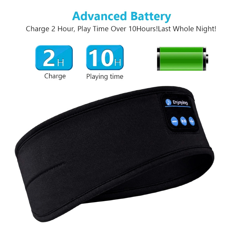 Bluetooth 5.0 music sleep eye mask detachable key body yoga sweat-absorbent headband outdoor running Bluetooth hair band