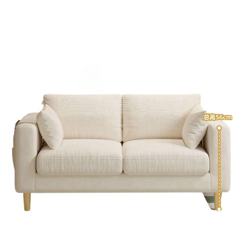 Sofa for Small Apartments, Nordic Simple Modern Bedroom Rental Room, Simple Internet Celebrity Double or Three-Person Living Room Fabric Sofa