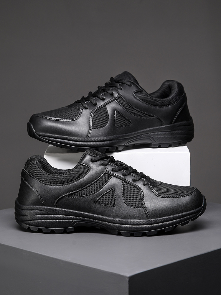 New Spring and Autumn Training Shoes Men's Black Physical Fitness Shoes Fire Fighting Training Shoes Labor Protection Rubber Shoes Liberation Shoes Sports Shoes Running Shoes