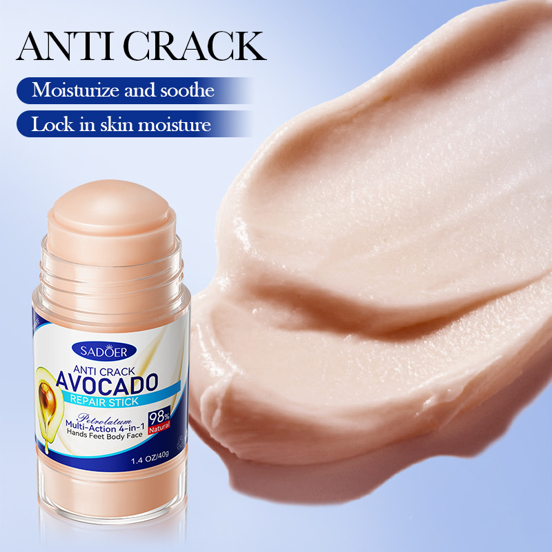 Full English Sadoer Anti-Dry Crack Vaseline Avocado Repair Stick Anti-Dry Crack Foot Cream Cross-Border Foreign Trade Wholesale