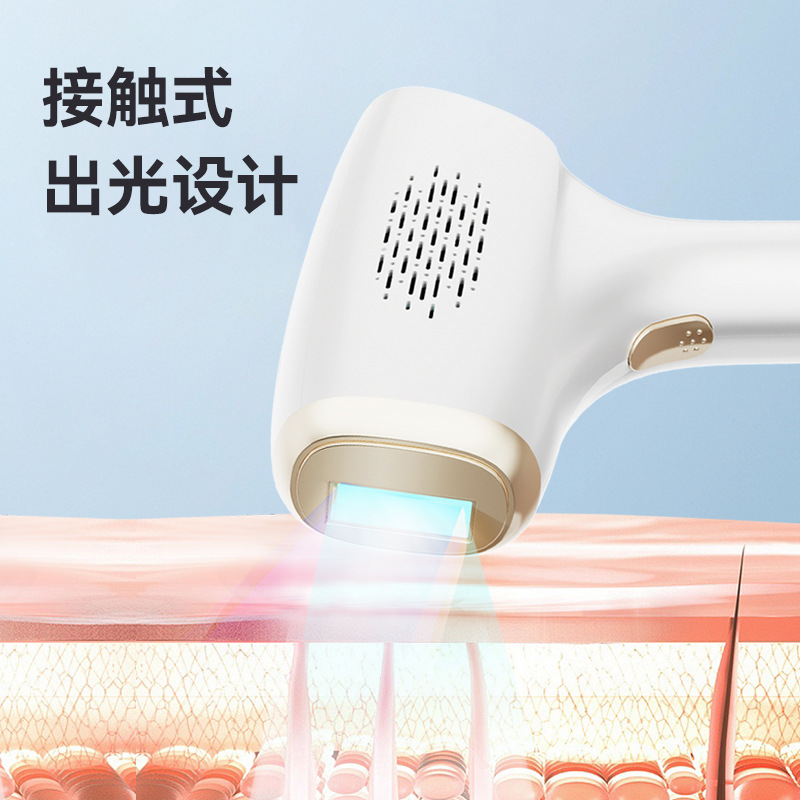 New Colorful 3-in-1 Replaceable Head Laser Epilator, Quick Flash, Rejuvenation, Acne Removal, Continuous Flash Freezing Point Hair Removal Device