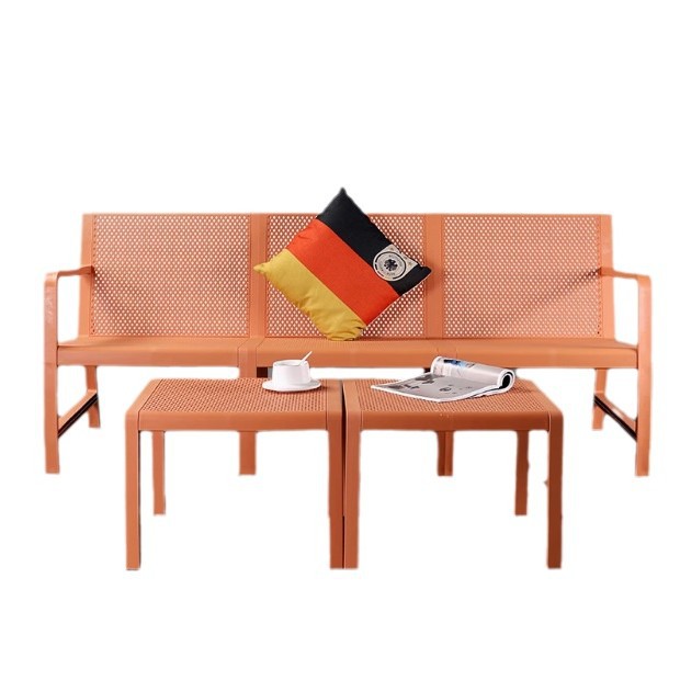 Thickened Waterproof Plastic Creative Outdoor Living Room Outdoor Homestay Leisure Splicing Free Assembled Complete Furniture