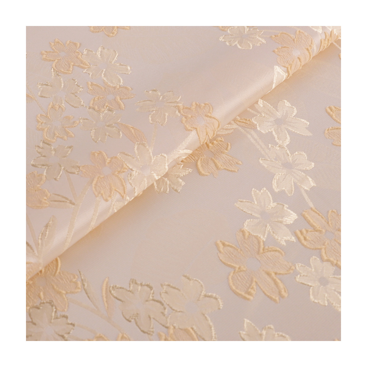 "FS180 Begonia Flower" New Chinese Imitation Song Brocade Clothing Fabric Hanfu Vest Brocade Silk Satin Jacquard Fabric