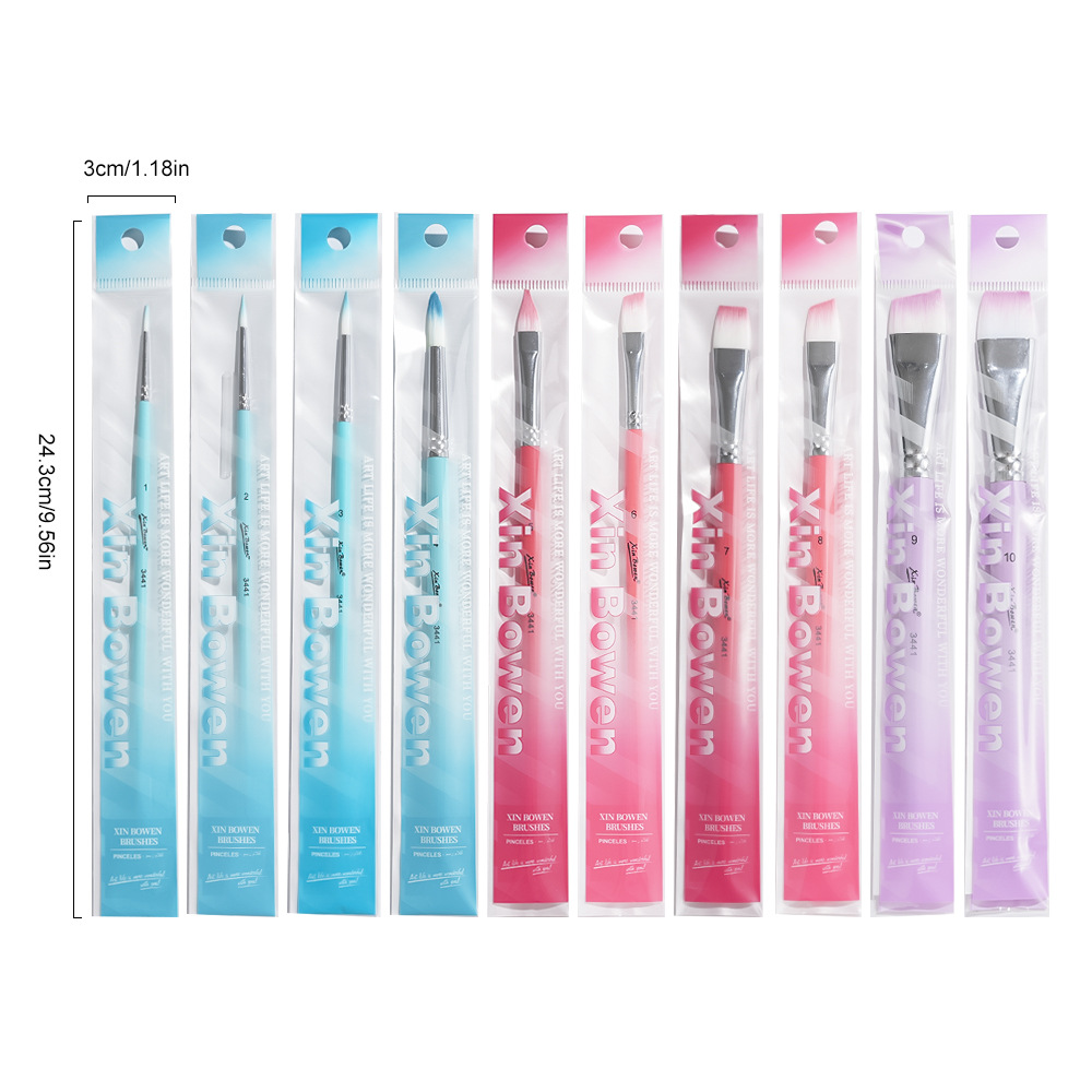 Cross-border body painting pen 10 suit stage face painting embossing pen children's diy face color brush brush