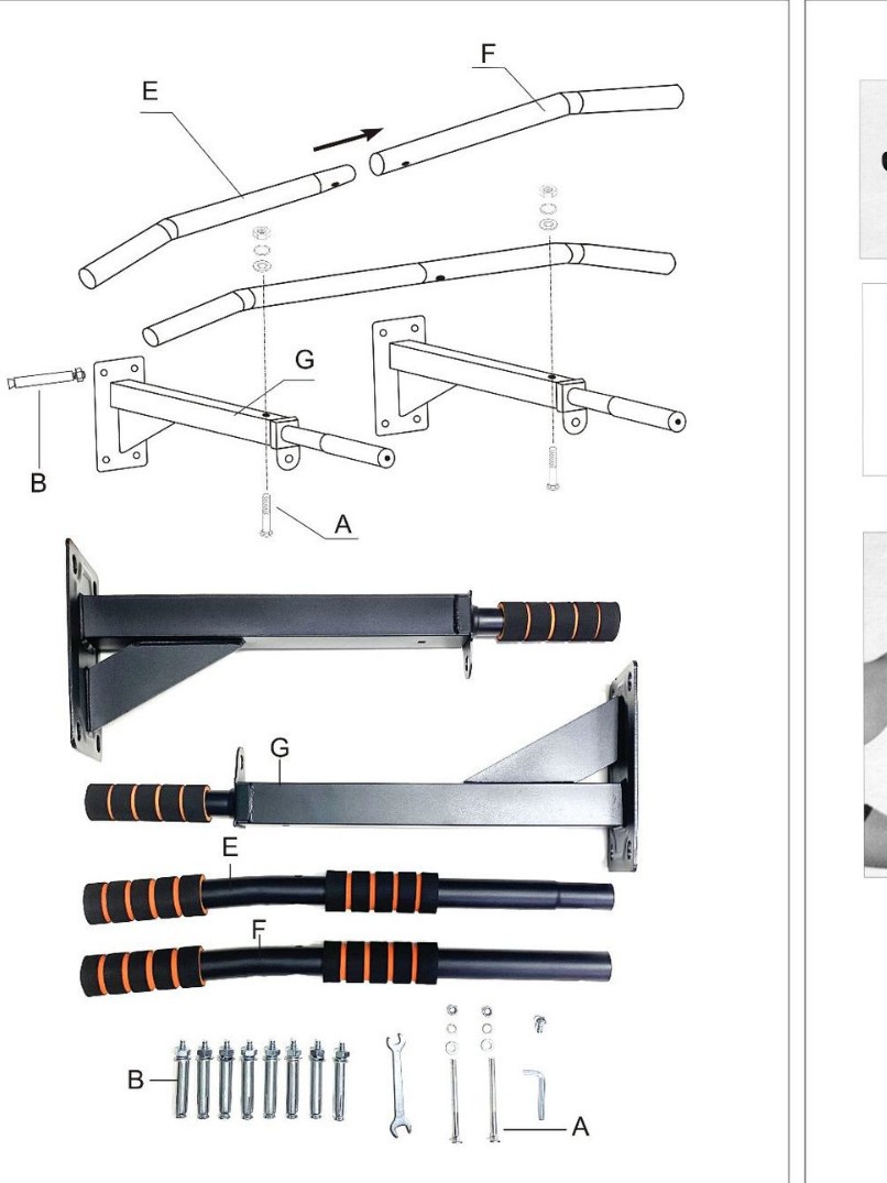 Factory sales wall horizontal bar household door upper door frame parallel bars pull-up wholesale sports fitness sporting goods