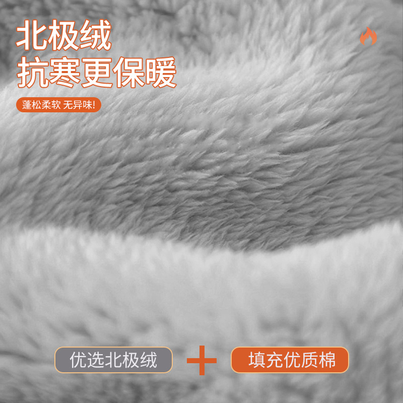 Handle Set Winter Riding Cold-proof fleece-lined Thickened Waterproof Double Windproof Cute Handle Set Electric Car Motorcycle Gloves