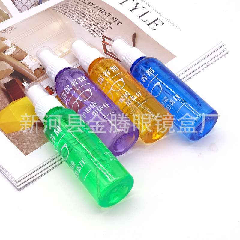 Раствор для чистки очков в цветной бутылке, средство для ухода за экранами, печатный логотип, средство для чистки линз