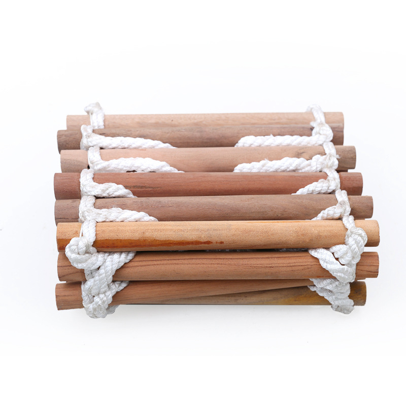 Solid Wood Soft Ladder Rope Ladder Fire Escape Climbing Engineering Ladder Slide Home Multifunctional Rescue Ladder