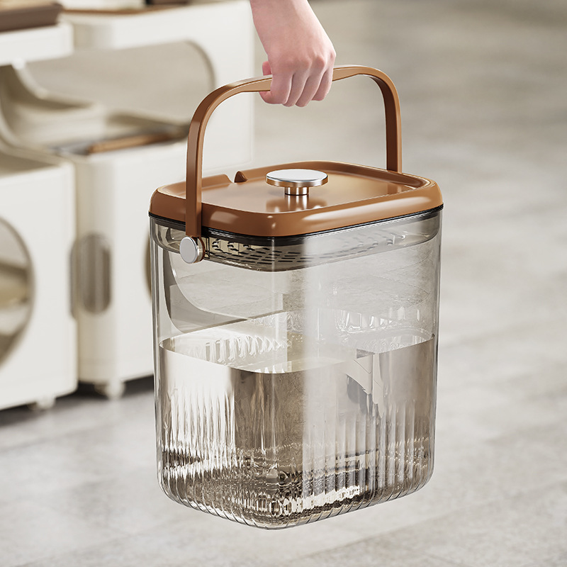 Cross-Border Tea Bucket, Waste Water Bucket, Tea Table Trash Can, Tea Residue Bucket with Lid, Tea Set Accessories, Tea Filter, Tea Ceremony Tea Bucket