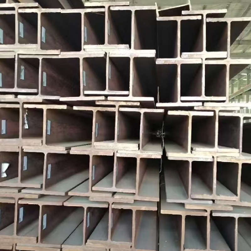 H-Shaped Steel Q235B Hot-Rolled Steel Structure Carport Bracket Black Material H-Shaped Steel Cutting and Punching Low-Alloy H-Shaped Steel