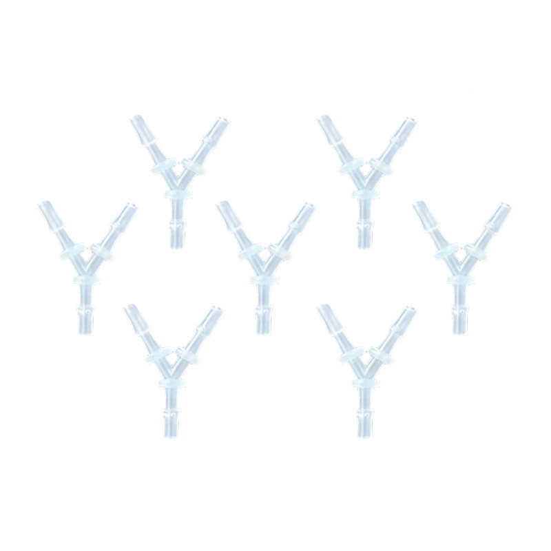 FactorY Direct Sales Y-tYpe Equal Diameter Pagoda Joint Transparent Plastic Hose Three-waY Water Distributor Accessories PP Quick-connect Diverter