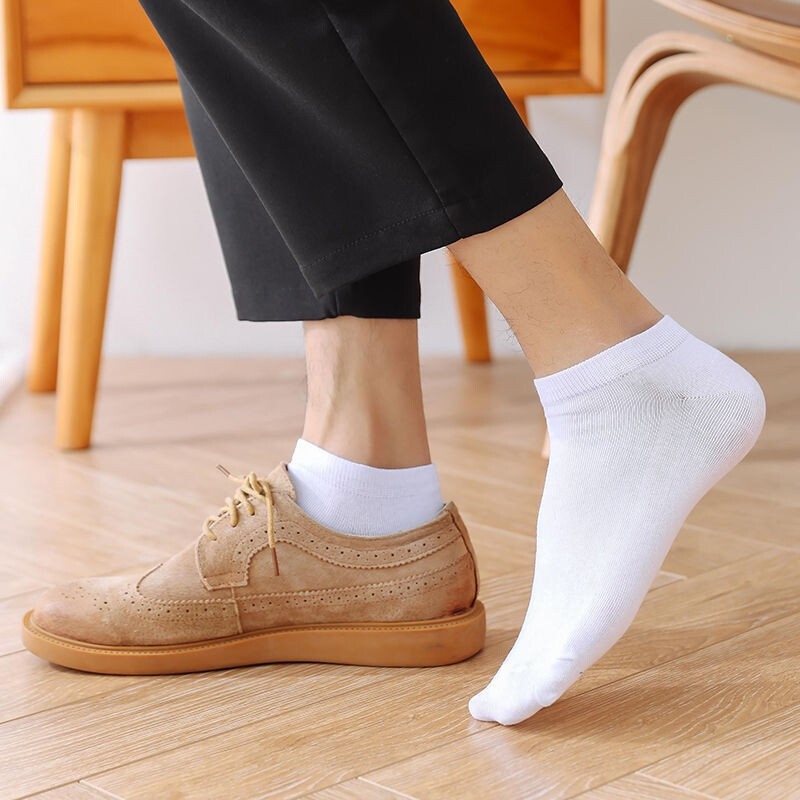 Disposable Socks for Men, Short Socks, Odor-Resistant, Women's Cotton Sole, Foot Spa Shop Compression Cotton Socks Wholesale, Sweat-Absorbent and Odor-Resistant Boat Socks