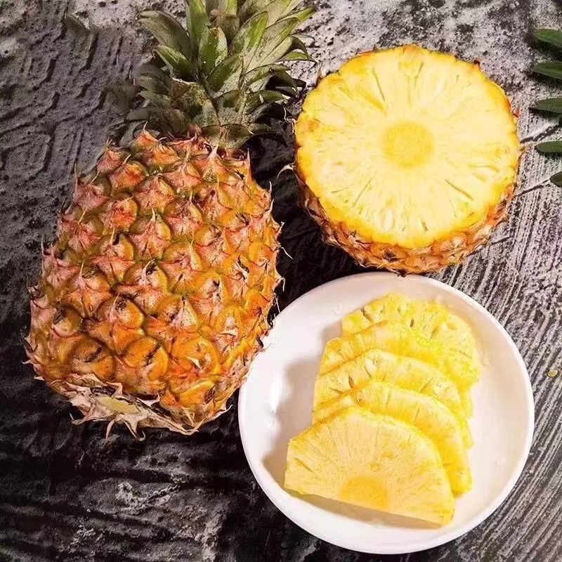Golden Diamond Pineapple 5kg Selected Tree-Ripe Seasonal Tropical Fresh Fruit Non-Pineapple Hand-Torn Yunnan Pineapple Whole Box