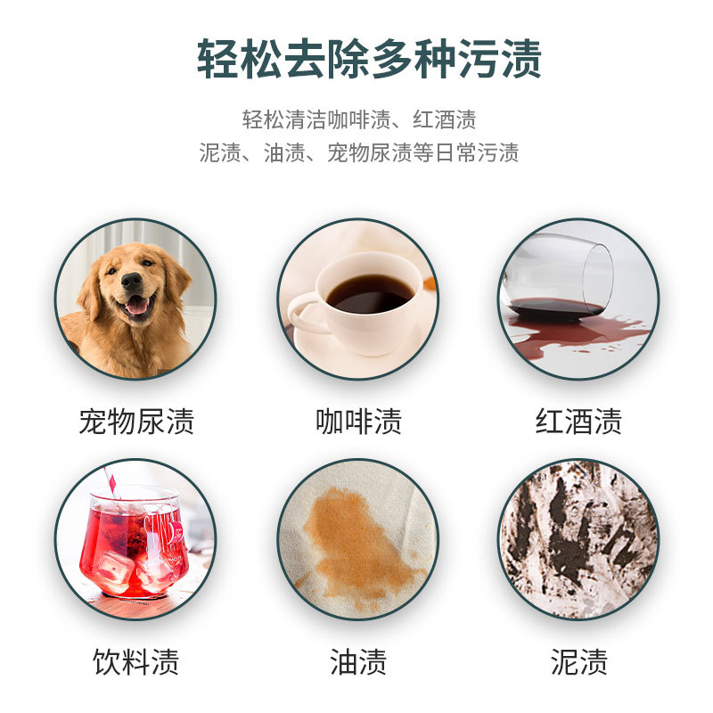 Fabric Sofa Cleaner Mattress Carpet Cleaning Liquid Decontamination Dry Cleaning Agent Water-Free Technology Fabric Cleaning Agent Wholesale