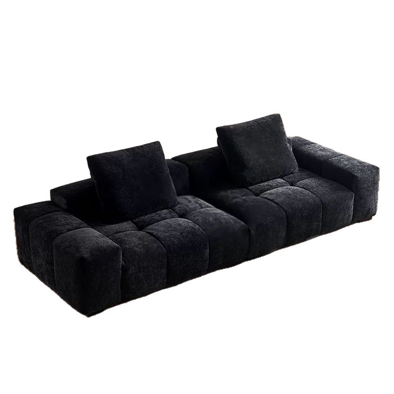 Pixel Sofa Cotton and Linen Black Fabric Sofa Italian Minimalist Module Combination Modern Living Room Corner Sofa