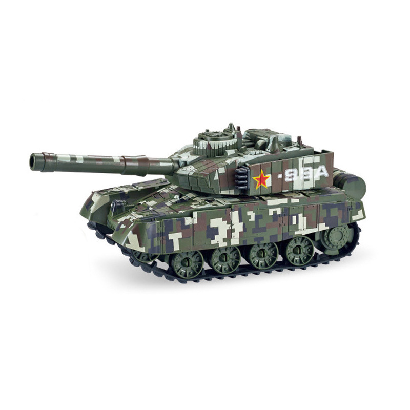 Cross-border Tracked Remote Control Tank Cannon Launcher Simulation Children Boys Battle Armored Spray Toy Car