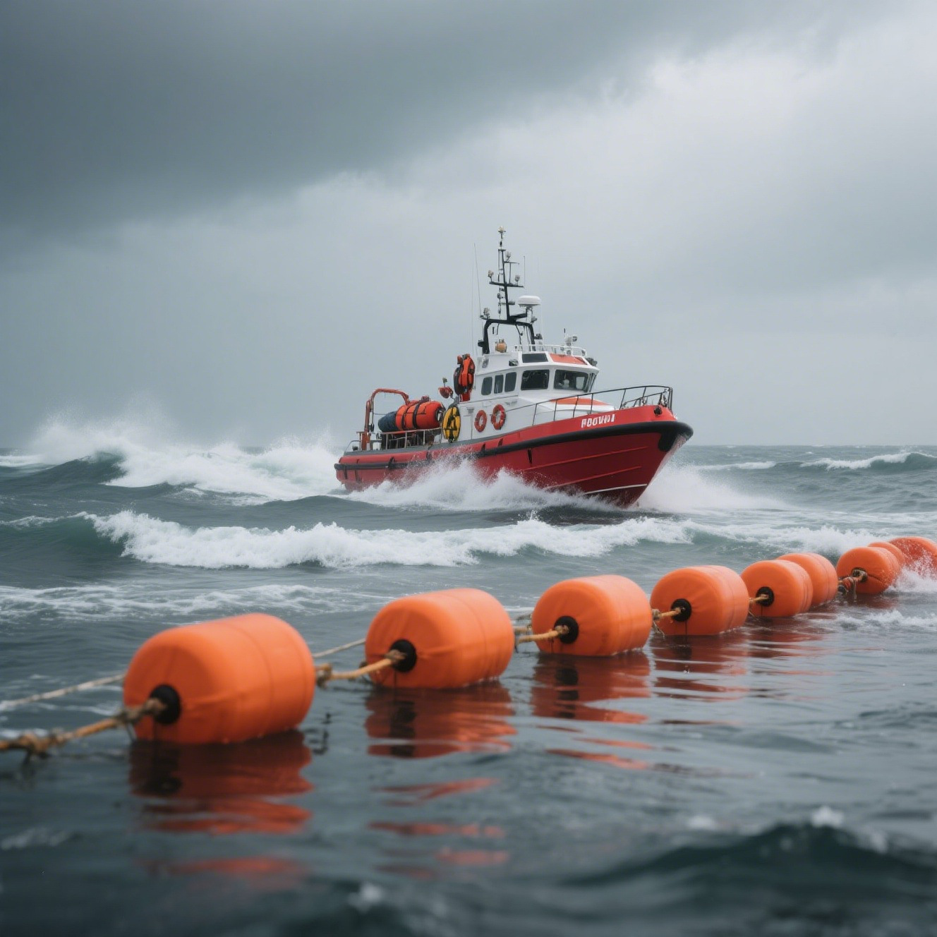 Reservoir Cylindrical Floating Body, Upstream and Downstream Garbage Interception Floating Body of Hydropower Station, Water Area Division Interception Floating Bucket Floating Ball