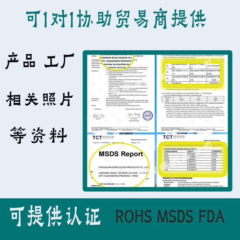 Flat Frosted High Borosilicate Glass Tube White Matte Round Glass Tube Temperature-Resistant Transparent High Borosilicate Glass Tube