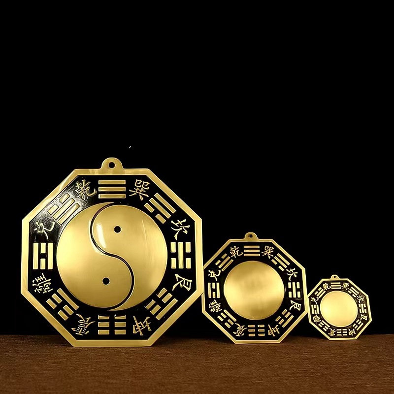 Оптовая продажа медной подвески зеркала Багуа Тай Цзи выпуклое вогнутое украшение
