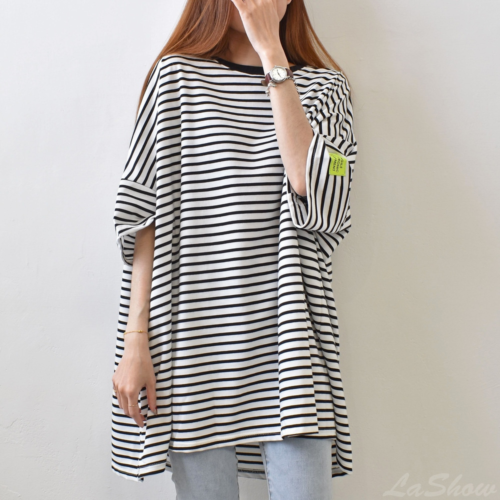 Large Version of Mid-Length Large T-Shirt Women's Short-Sleeved Summer Student New Dopamine Loose Slimming Look Plus Size Women's Top