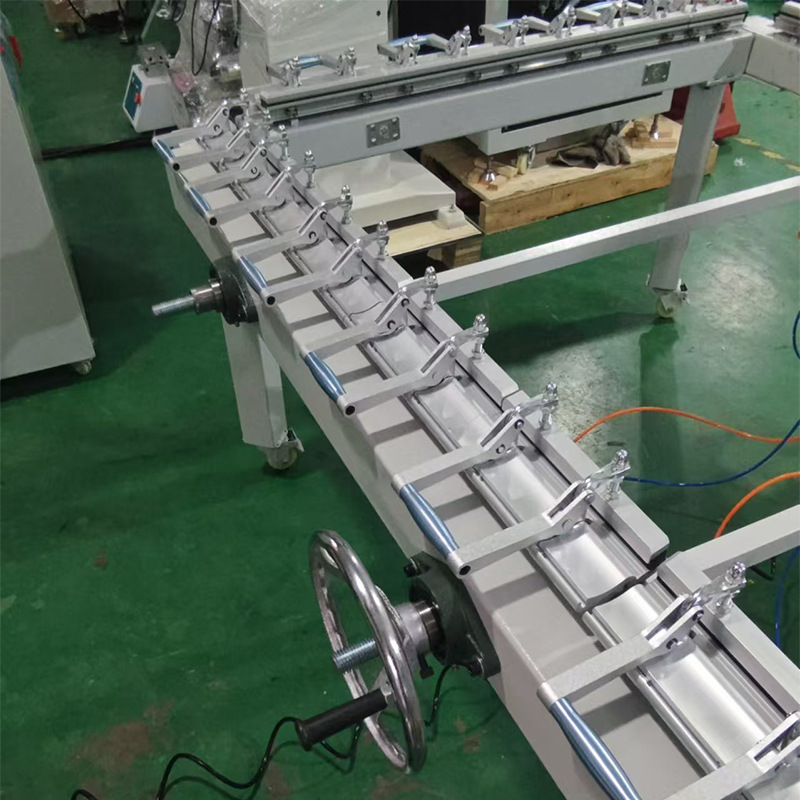 Screen printing screen plate mesh drawing machine pneumatic multi-specification universal aluminum clip mesh drawing machine precision high tension mesh drawing machine
