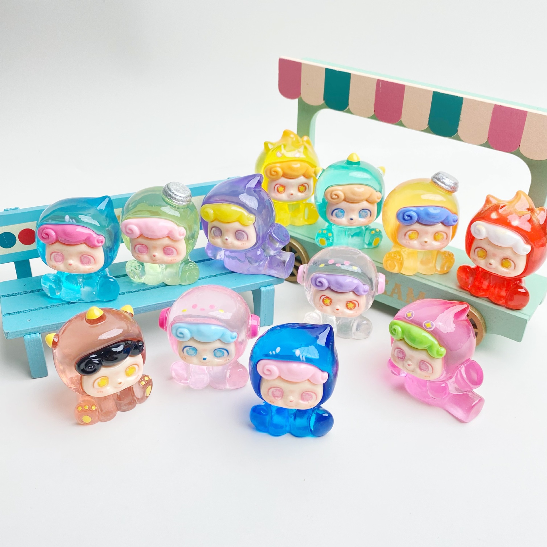 Новая прозрачная фигурка игрока Zai Zai смоляные фигурки мультяшные милые креативные модные игрушки куклы DIY аксессуары