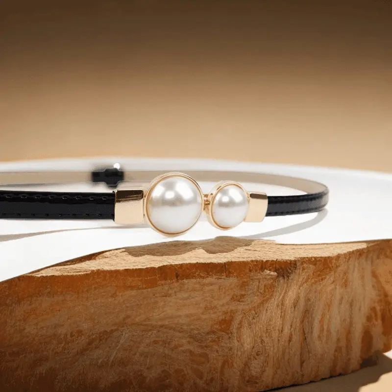 Pearl Slimming Waist Belt Women's New Decorative Suit Dress Belt Trend