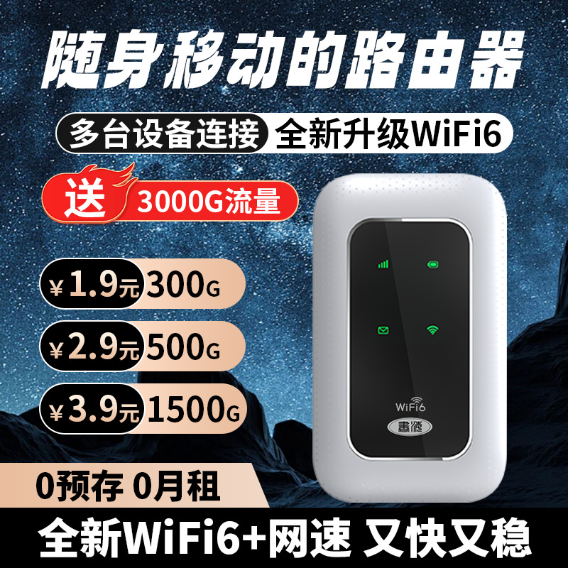 Portable portable wifi6 outdoor mobile phone live broadcast artifact wireless network portable wifi unlimited traffic dormitory