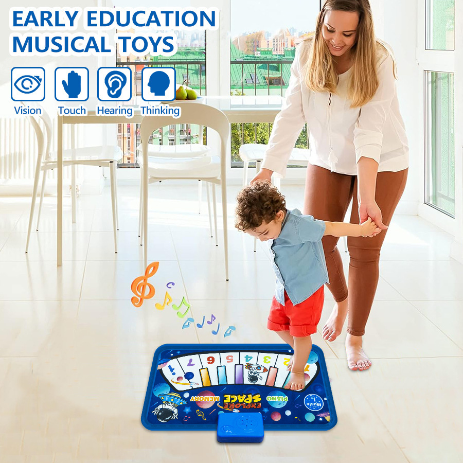 Детский музыкальный коврик Пиано для раннего обучения Музыкальные игрушки для родителей и детей