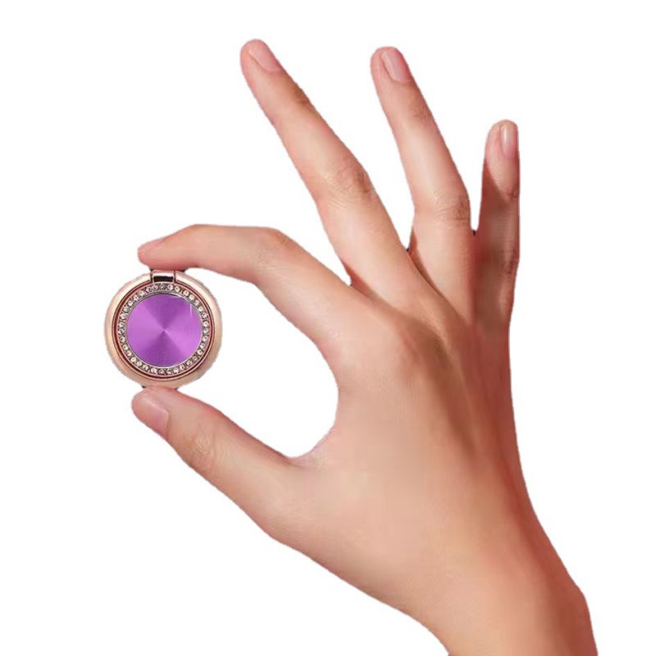 Mobile phone ring buckle bracket folding diamond ring buckle CD pattern metal ring mobile phone bracket artifact desktop wholesale