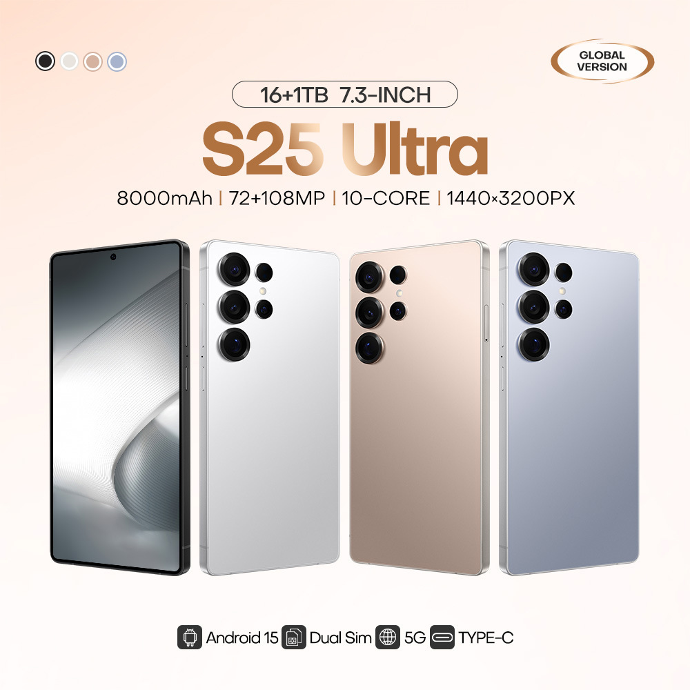 S25Ultra cross-border mobile phone 4 64 in stock original rubber sleeve 6.75 inch smart phone Android foreign trade generation