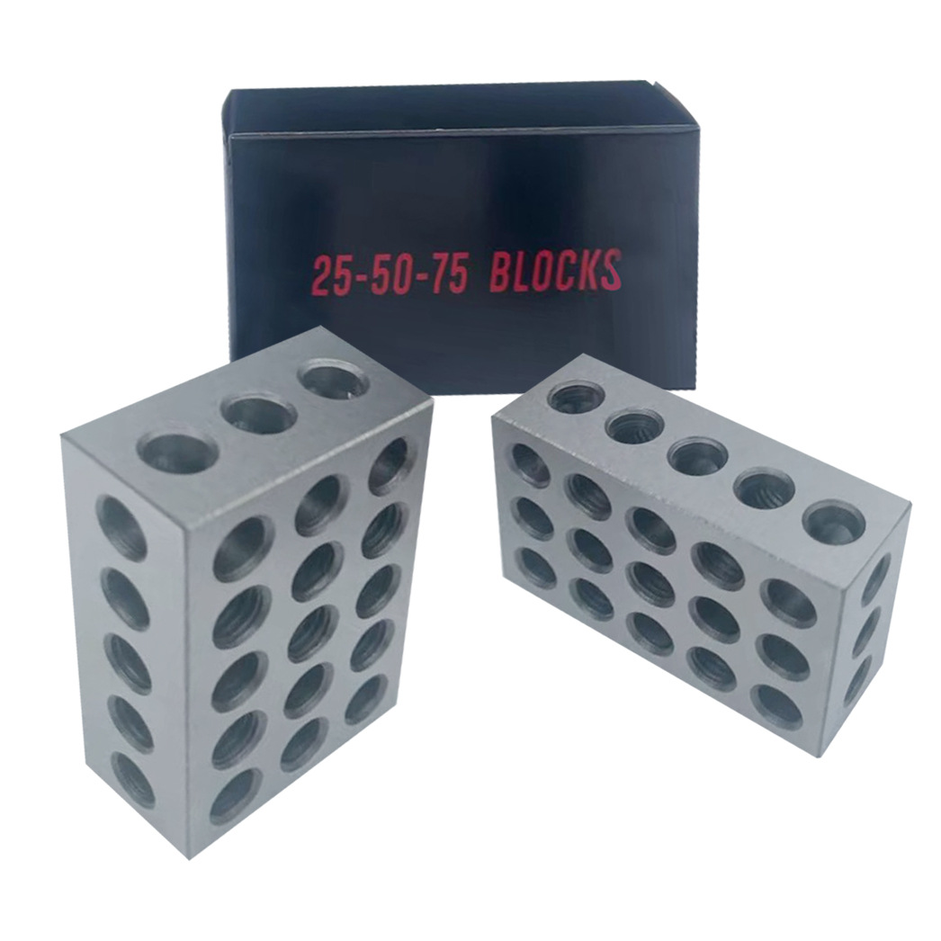 23-Hole Parallel Equal High Block Milling Machine Parallel Pad Iron 25-50-75 Machine Tool Parallel Iron Vise Pad