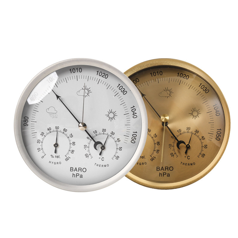 Fishing Atmospheric Pressure Gauge Temperature Humidity Atmospheric Pressure Gauge Household High-Precision Thermometer Hygrometer Barometer Weather Forecast