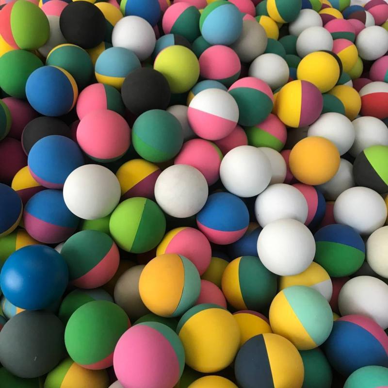 6cm Hollow Bouncy Balls Beginner Basic Training Squash Kids Toy