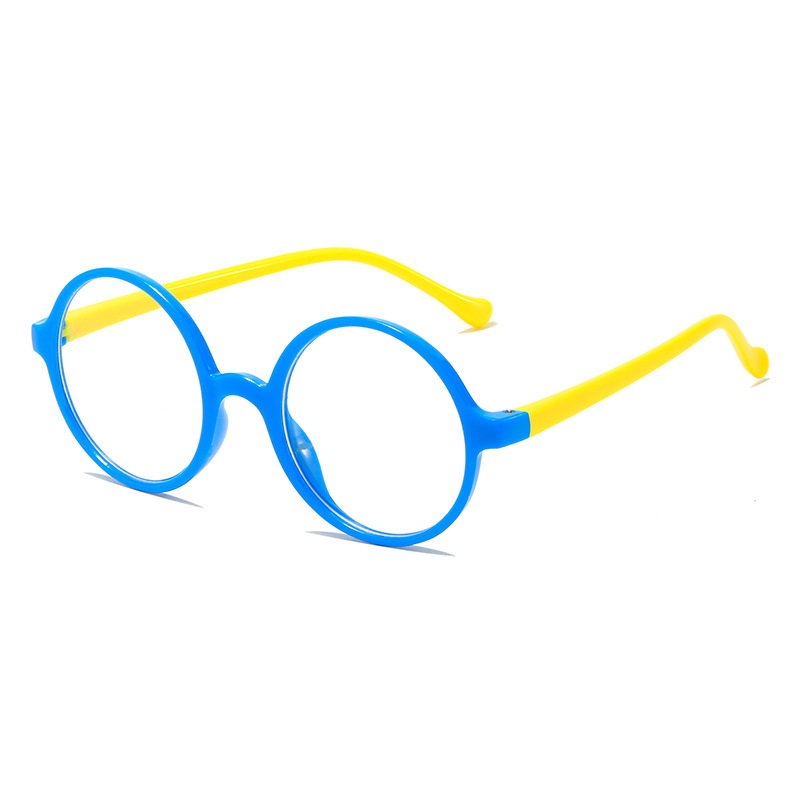 New Fashionable Kidsren's Glasses Frame Flat Mirror Boys and Girls Cute Round Korean Style Baby Decorative Photo Glasses