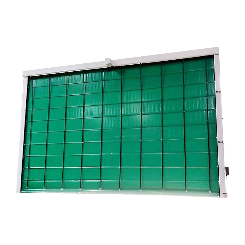 Environmental protection dust-proof fast stacking door strap-type electric wind-resistant fast door slag yard mixing station fast stacking door