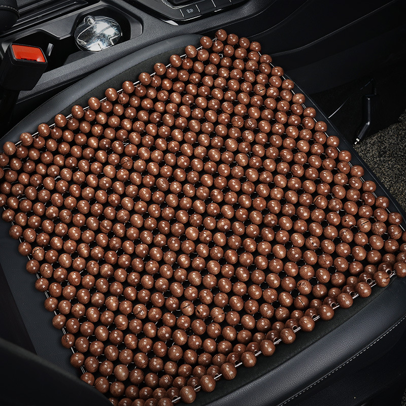 Car seat cushion summer wooden beads cooling mat single piece Four Seasons universal seat mat ventilation breathable Truck Seat car mat