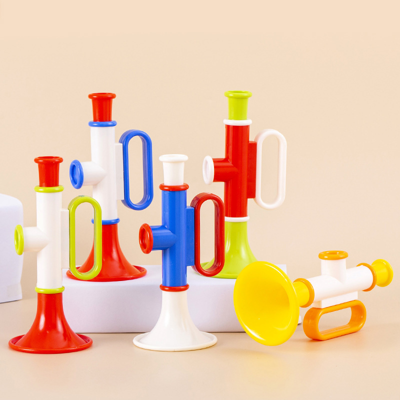 Plastic horn toys educational toys wholesale musical instruments cheer props stall hot kindergarten gifts selling cross-border