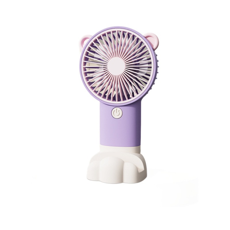 New Desktop Handheld Small Fan USB Charging Fan Silent Portable Long Battery Life Supports Printing Logo