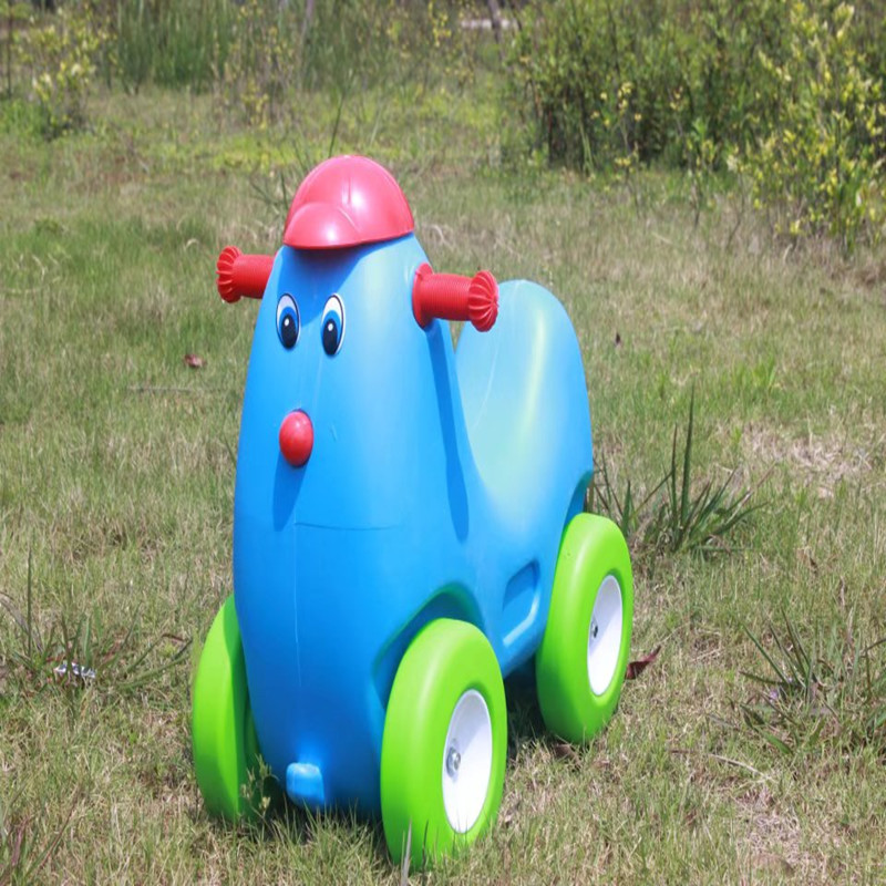 Children's Thickeneded One-Piece Rocking Horse Kindergarten Indoor Plastic Rocking Horse Toddler Monochrome Rocking Horse Toy Kidsren's Rocking Horse